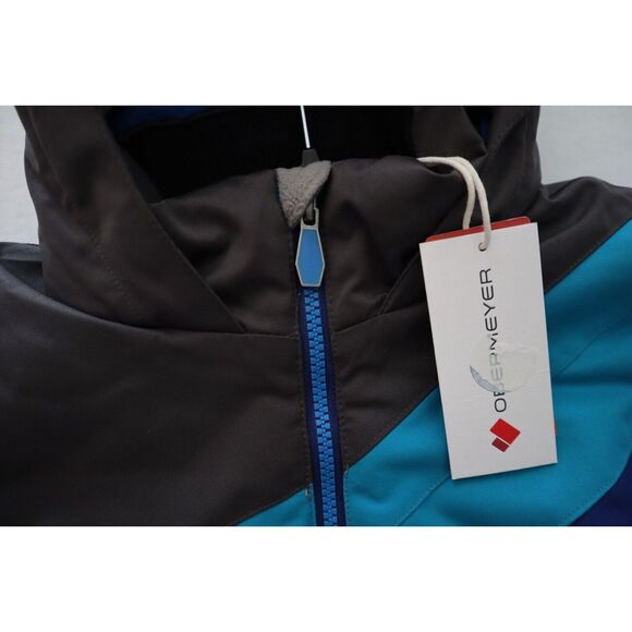 Obermeyer 61076-23003 Kid's Sz 7 Stone/Blue Altair Insulated Snow Jacket - Picture 3 of 16